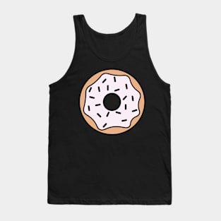 Simple Donut with Vanilla Frosting Tank Top